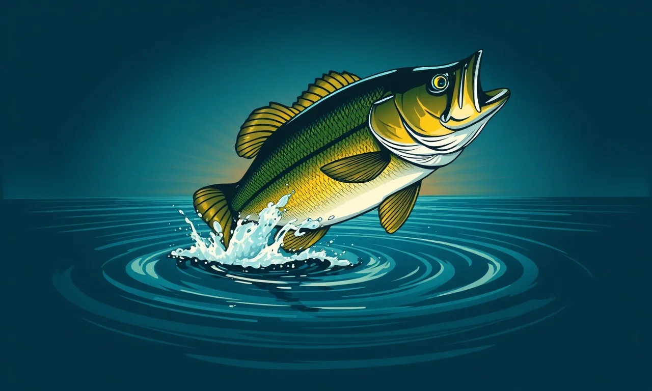 Largemouth bass breaking the surface — bass fishing guide